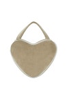 [이미스]VELOUR HEART TOTE BAG-BEIGE [W CONCEPT]