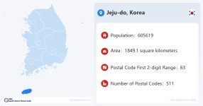 Jeju-do (제주특별자치도) | 韓国の郵便番号