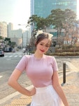 라데아 -3인치 코튼 하이웨스트 플리츠 맥시 롱 스커트