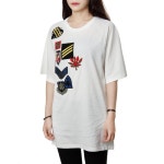 171TS043E C1001 - LABELLUSSO [라벨루쏘] [미스터앤미세스 이탈리아] [여성 패치로고 반팔 티셔츠] 171TS043E C1001