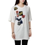 171TS043E C1001 - LABELLUSSO [라벨루쏘] [미스터앤미세스 이탈리아] [여성 패치로고 반팔 티셔츠] 171TS043E C1001