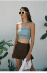 [라메레이]Color Shirring Swim Set[LMBESW261-1]-Baby blue+Brown [W CONCEPT]