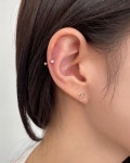 르볼 14k 2.5mm Pearl Piercing #P0012