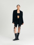 [르수기아뜰리에]Cut-out Half Leggings (Black) [W CONCEPT]
