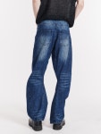[르수기아뜰리에]Curved Silhouette Denim Pants (Blue) / Blue [W CONCEPT]