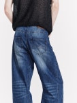 [르수기아뜰리에]Curved Silhouette Denim Pants (Blue) / Blue [W CONCEPT]