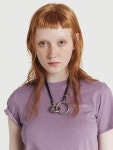 [르수기아뜰리에]Lesugiatelier Logo Cropped T-Shirt (Purple) [W CONCEPT]