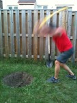 Pick axe, mid-swing. | After the patio project I became pret… | Flickr Pick axe, mid-swing.