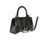 [발렌시아가]22FW 592833 1QJ4M 1000 블랙 아워글래스 탑 핸들 숄더백 XS - 리본즈(REEBONZ)