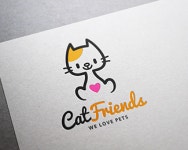 Logopond - Logo, Brand & Identity Inspiration (Cat Friends Logo) Cat Friends Logo