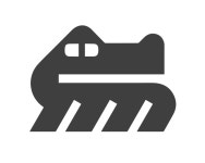 Logopond - Logo, Brand & Identity Inspiration (Minimal Crocodile ready-made logo for sale) Minimal Crocodile ready-made logo for sale