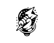 Logopond - Logo, Brand & Identity Inspiration (Space Electric Hand Lamp Logo) Space Electric Hand Lamp Logo