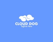 Logopond - Logo, Brand & Identity Inspiration (Cloud Dog Logo) Cloud Dog Logo