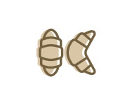 Logopond - Logo, Brand & Identity Inspiration (Croissant cafe) Croissant cafe