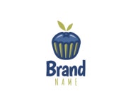 Logopond - Logo, Brand & Identity Inspiration (Blueberry Cupcake) Blueberry Cupcake