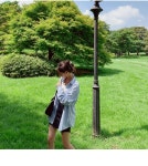 미라운드 히든밴딩 데님스커트