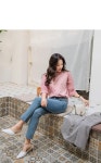스타일에 욕심을 더하다 로드 레이스소매 티셔츠