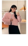 로레아 레이스배색 블라우스