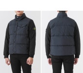 스톤아일랜드(Stone Island) | 스톤아일랜드 네이비 다운 패딩 조끼 8115G0223 V0020 G0223 크랭크랩스 안티드롭 패딩조끼(네이비)... 