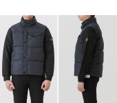 스톤아일랜드(Stone Island) | 스톤아일랜드 네이비 다운 패딩 조끼 8115G0223 V0020 G0223 크랭크랩스 안티드롭 패딩조끼(네이비)... 