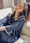 러브앨리스 미엘 레이온 7부소매 롱원피스 커플잠옷 - 러브앨리스 러브앨리스 잠옷
