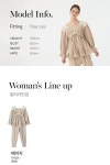 LUNALUZ STUDIO｜여성 브리슈 코튼 긴소매 스퀘어넥 투피스 잠옷 QP025-06133｜SSF SHOP 여성 브리슈 코튼 긴소매 스퀘어넥 투피스 잠옷