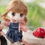 [선주문] [PETIT16]워싱멜빵스커트(블루진) - (주) 루츠돌 (주)루츠돌