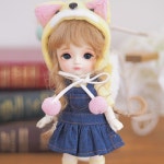 [선주문] [PETIT16]퍼피멜빵스커트셋트(블루) - (주) 루츠돌 (주)루츠돌