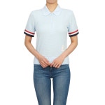 [톰 브라운]삼선 스트라이프 FJP078A J0067 480 여자 카라 반팔티셔츠 [W CONCEPT]