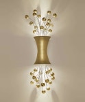 Bling up your house with a POP! Sconce Lighting with a 24 carat yellow gold leaf finish : Luxurylaunches