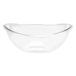 1 Pc | AccuWeather Shop Kingzak Kingzak Plastic Oval Ridged Serving Tray - 18.5 x 14.25 | Clear | 1 Pc from Amazon | Accuweather 
