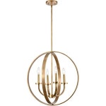 Customer Favorite ELK Lighting 10333/3L Ribbed Glass Collection 3 Light Chandelier, 10 x 5 x 36, Satin Nickel | AccuWeather Shop... 