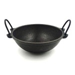 Amazon for Traditional South Indian Seasoned Cast Iron Kadai, Cast Iron Cheenachatti, Small to Large Size Options, Cast iron Wok... 