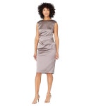 Customer Favorite Eileen Fisher Scoop Neck Tiered Dress in Washed Organic Linen Delave | AccuWeather Shop Eileen Fisher Eileen... 