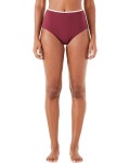 Kate Spade New York Pique Texture Contrast High-Waisted Bottoms | 6pm Kate Spade New York Pique Texture Contrast High-Waisted Bottoms