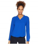 Nine West Long Sleeve Lightweight Crepe Two-Pocket Blouse at 6pm Nine West Long Sleeve Lightweight Crepe Two-Pocket Blouse