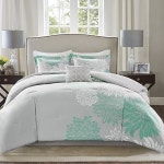 Comfort Spaces Enya Comforter Set - Modern Floral Design, | Zappos.com Comfort Spaces Enya Comforter Set - Modern Floral Design,