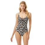 MICHAEL Michael Kors Large Leopard Lace-Up One-Piece with Grommets and  Removable Soft Cups | Zappos.com MICHAEL Michael Kors... 