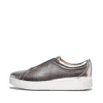 FitFlop Rally Elastic Metallic Leather Slip-On Sneakers | Zappos.com FitFlop Rally Elastic Metallic Leather Slip-On Sneakers