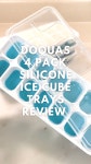 Amazon Live DOQUAS 4 Pack Silicone Ice Cube Trays Review