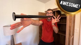 VIDEO FIT TEST: Ivilon Tension Curtain Rod - Closet Shower