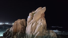 게시판 - 도전하라! 트랭글 주문진 밤바다 하얀 포말