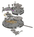 Eta 6497-1 watch movement reverse engineered on Behance