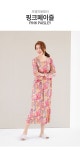 H7163 핑크페이즐 홈드레스 - NS홈쇼핑  H7163 핑크페이즐 홈드레스 - NS홈쇼핑