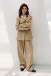 MAISONMARAIS(메종마레) Single Belted Blazer, Beige | S.I.VILLAGE (에스아이빌리지) [MAISONMARAIS]Single Belted Blazer, Beige - 