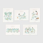 리소그라피 엽서 세트(5p) | 두란노몰 리소그라피 엽서 세트(5p)