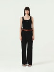 BANDING STRAIGHT CARGO PANTS IN BLACK :상세정보 - HAGO(하고)