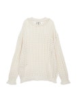 Matin Kim-HAND KNITTED CROCHET PULLOVER IN IVORY│삼성물산 온라인몰 SSF Shop HAND KNITTED CROCHET PULLOVER IN IVORY