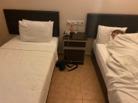 Lucky I only slept there if you like hard. Bed - Review of Hotel Lagoon, Oludeniz, Turkiye - Tripadvisor