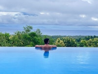 Perfect , Amazing infinity pool blends with ocean , sky and green trees . - Review of Semabu Hills Hotel, Nusa Penida, Indonesia... 